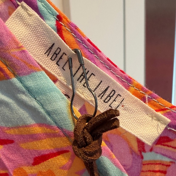 Anthropologie Able the Label Navaeh Pink and Orange Floral Maxi Dress - Picture 3 of 8